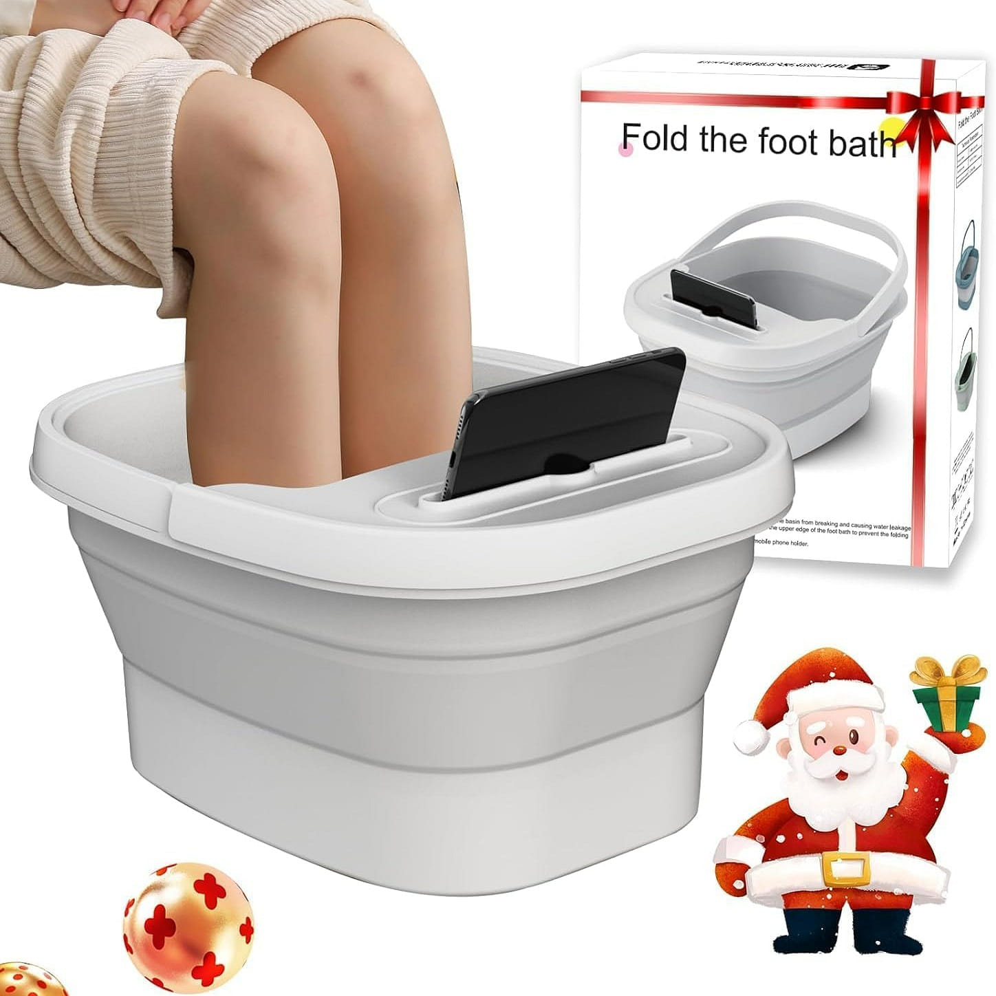 Collapsible Foot Spa Bath,Foot Massager Bucket Massage Acupoints,,Foot Soaking 1 個
