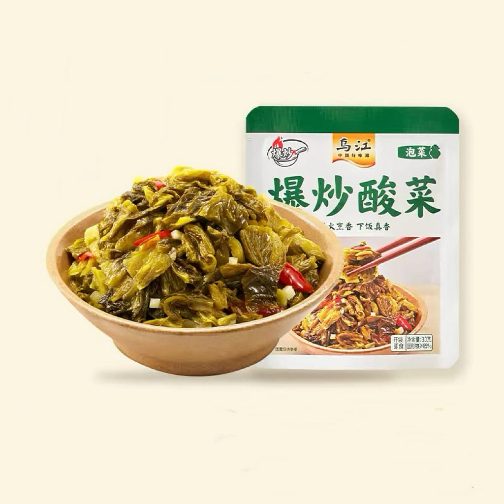 Stir fried pickled Chinese cabbage 30 g