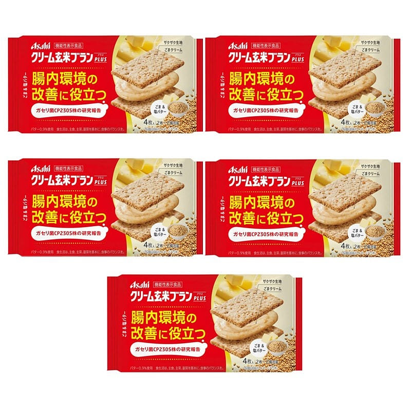 Asahi Genmai Sesame Salt Butter Flavor 72g * 5 1 개
