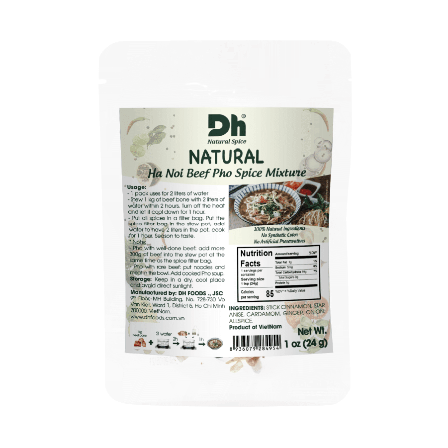 DH FOODS-NATURAL HA NOI BEEF PHO SPICE MIXTURE 1 온스