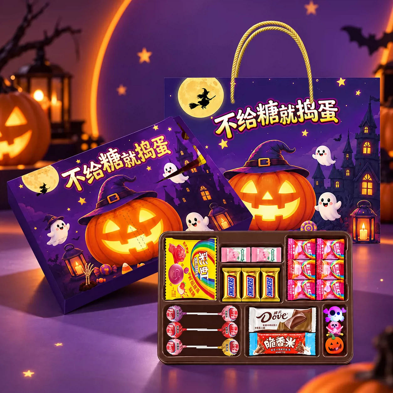 Halloween Lollipop Skittles Snickers Candy ToyGift 152 g
