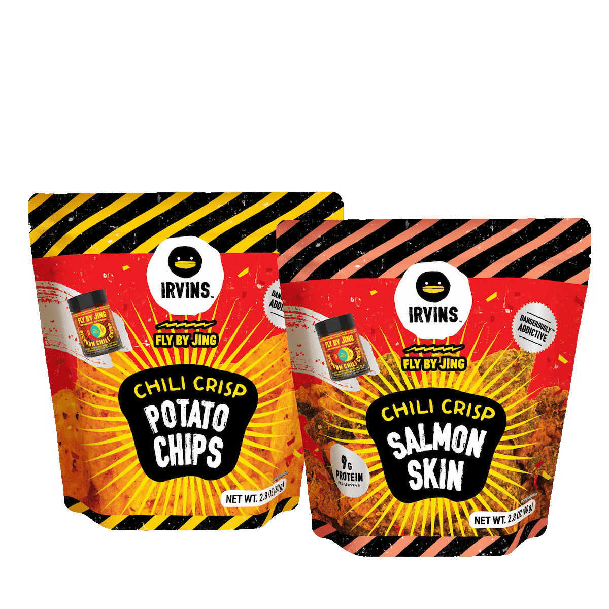 IRVINS x Fly By Jing Chili Salmon+Potato Chips 80 g