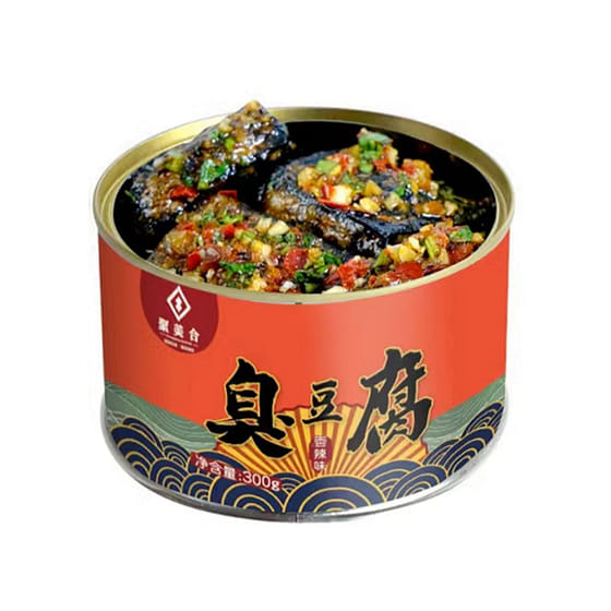 weee_canned_聚美合 臭豆腐罐頭香辣味長沙臭豆腐【街頭風味】 300 克