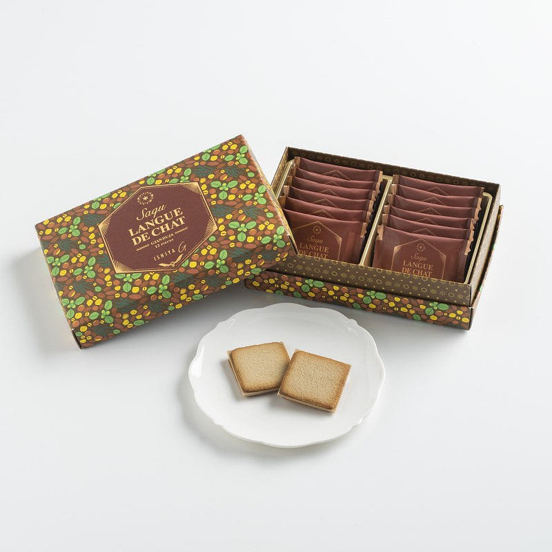 ISHIYA G Saqu Langue De Chat Gianduja 12pcs 1 케이스