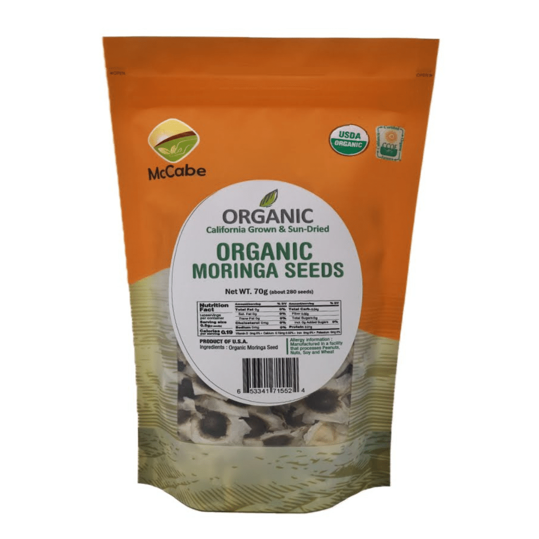 McCabe Organic Sun-Dried Moringa Seeds, 70g 70 g