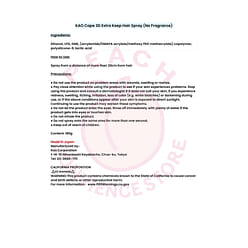 Kao No Fragrance Cape 3d Extra Keep Hair Spray 180 g