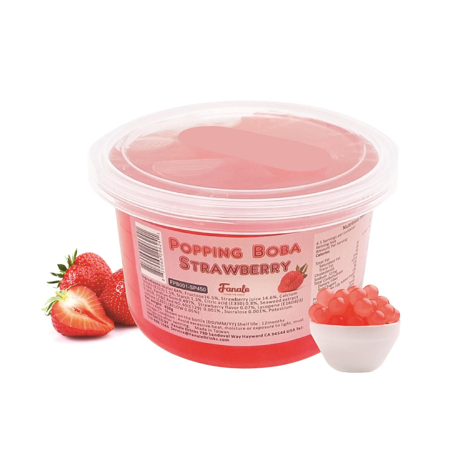 Fanale Popping Bursting Boba Strawberry Flavor 450 그램