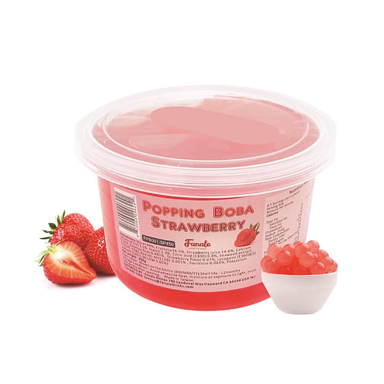 weee_instant_Fanale Popping Bursting Boba Strawberry Flavor 450 g