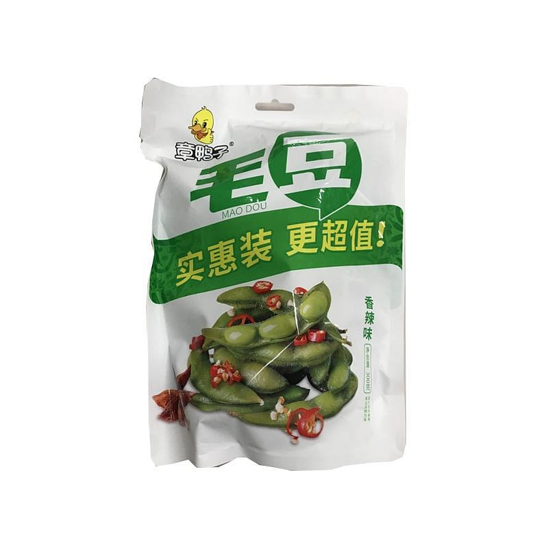 Spicy edamame in 300g bags. 300 กรัม