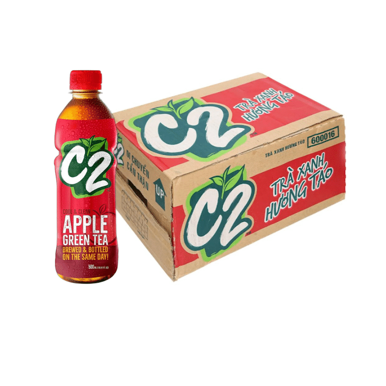 アップルティーページ C2 Apple Green Tea 500 ml pack of 24 - Weee!