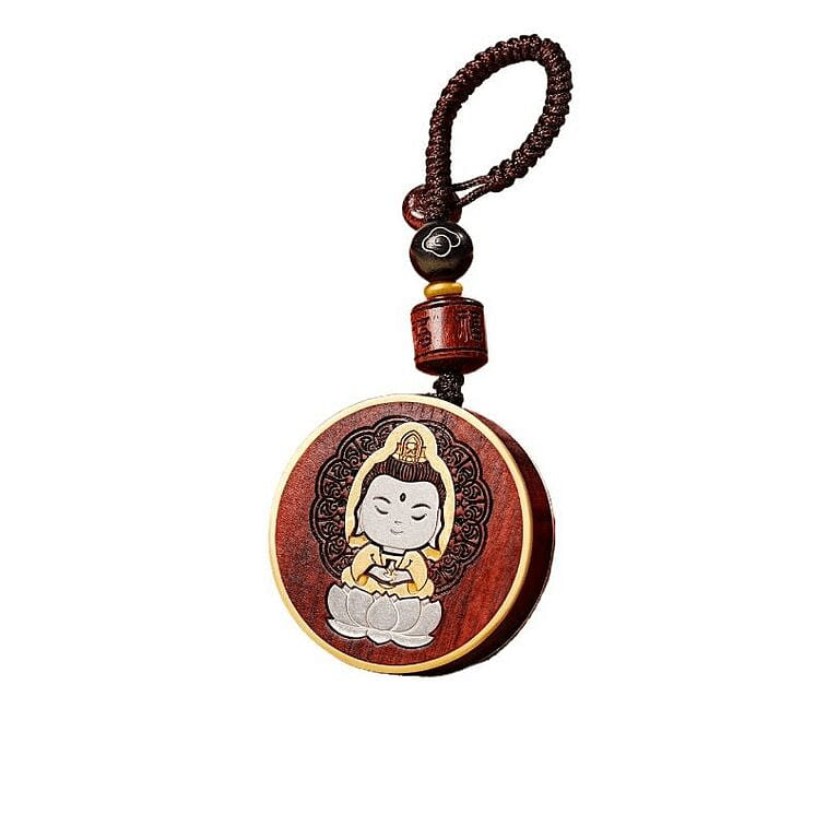 Palace New Blood Sandalwood Mobile Pendant 35*35mm 1 box