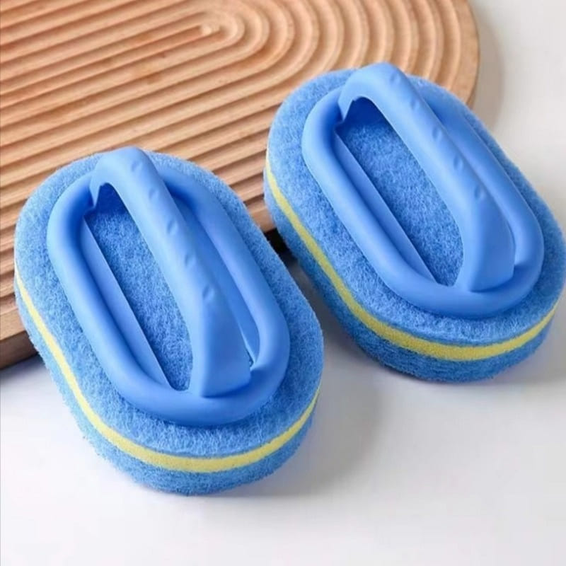 Powerful Sponge Scrub Brush For Multi Purpose 2pcs 2 count