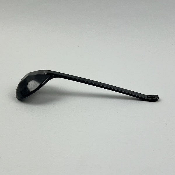 Melamine Matte Black Kikko Long Round Spoon for Ramen Soup Noodles, 8.25" 1 ส่วน