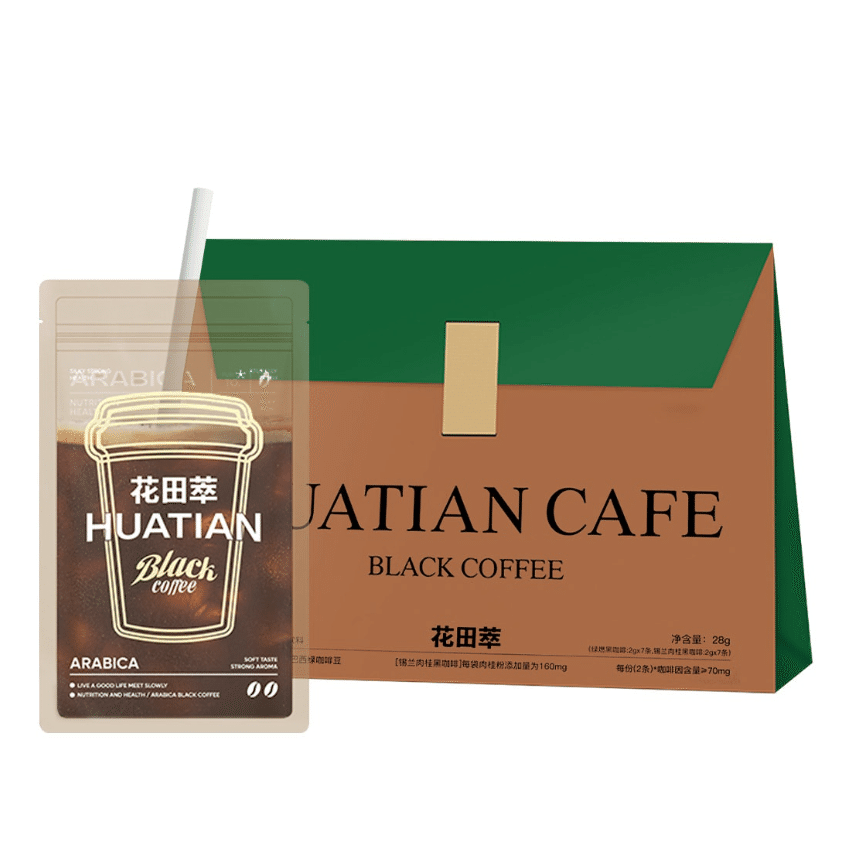 HUATIAN Ceylon Cinnamon+Green Black Coffee 7 bags 28 그램