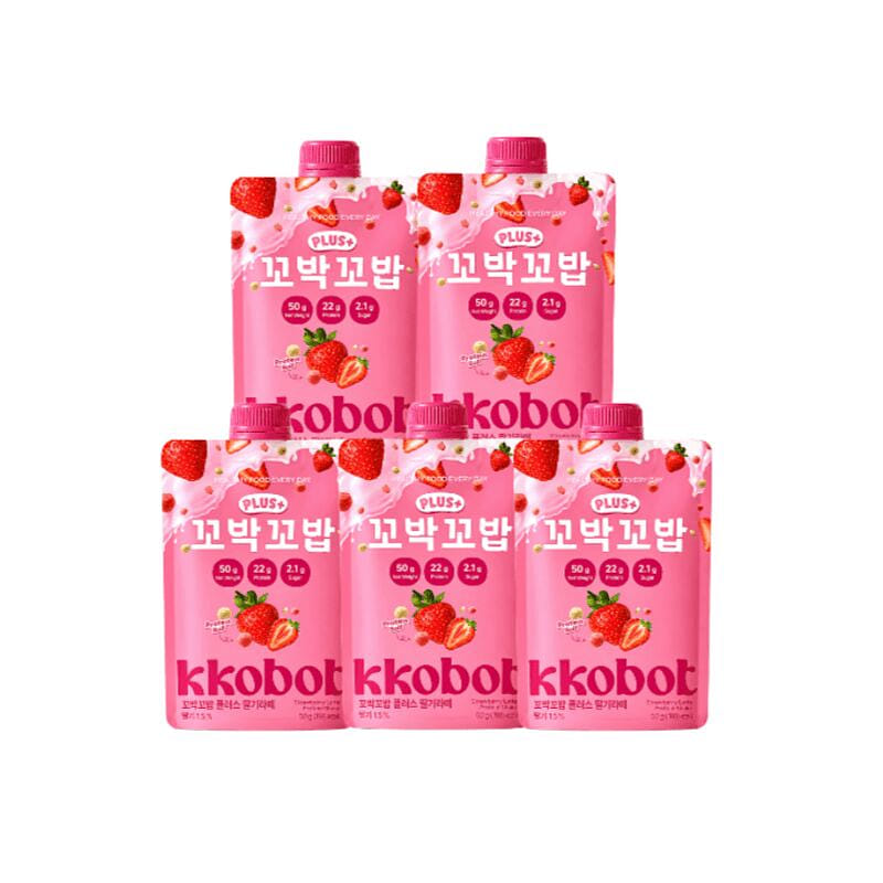 VIVLIVE Kkobot Plus Strawberry Latte  Shake*5 5 each