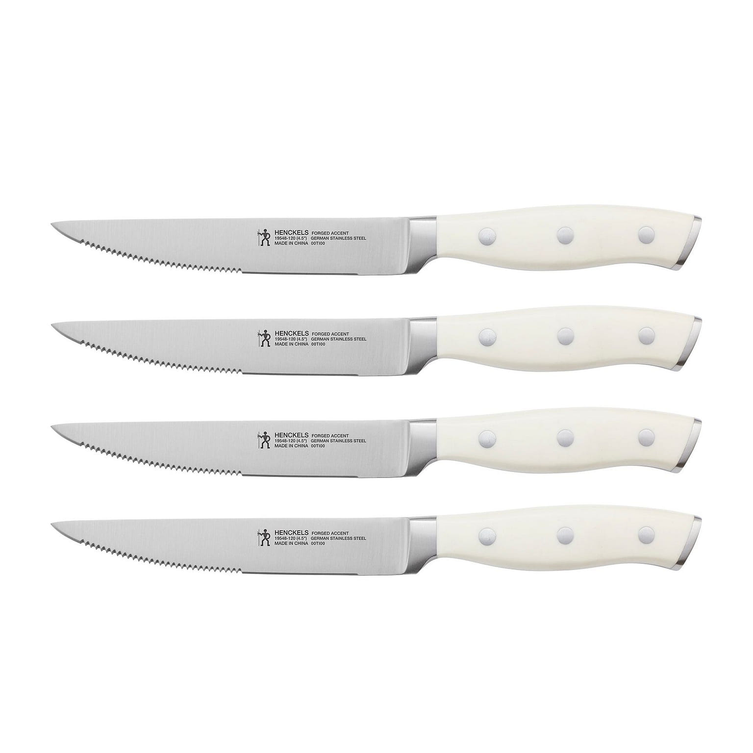 Henckels Forged Accent Set of 4 Steak Knife Set,White 1 ส่วน
