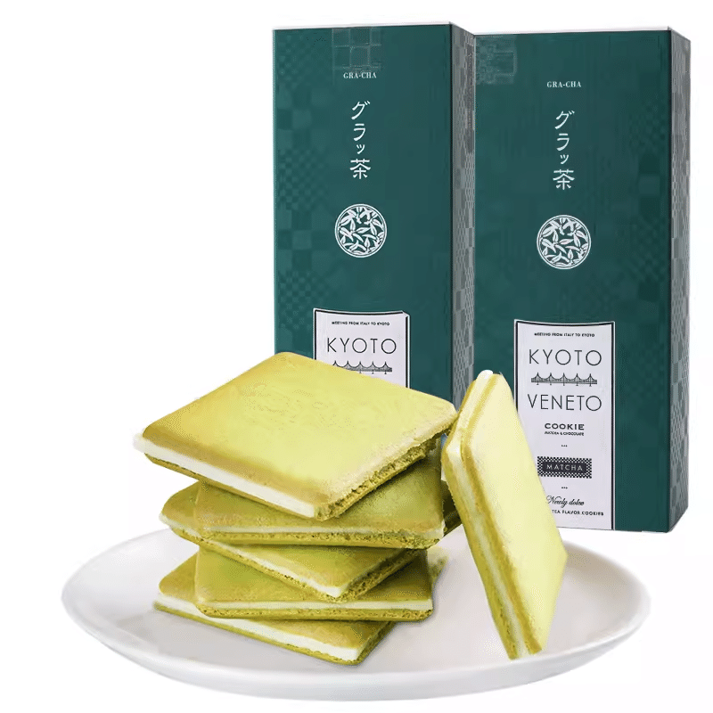 KYOTO VENETO Matcha Cheese Sandwich Cookies 18 pieces 1 each 1 개입