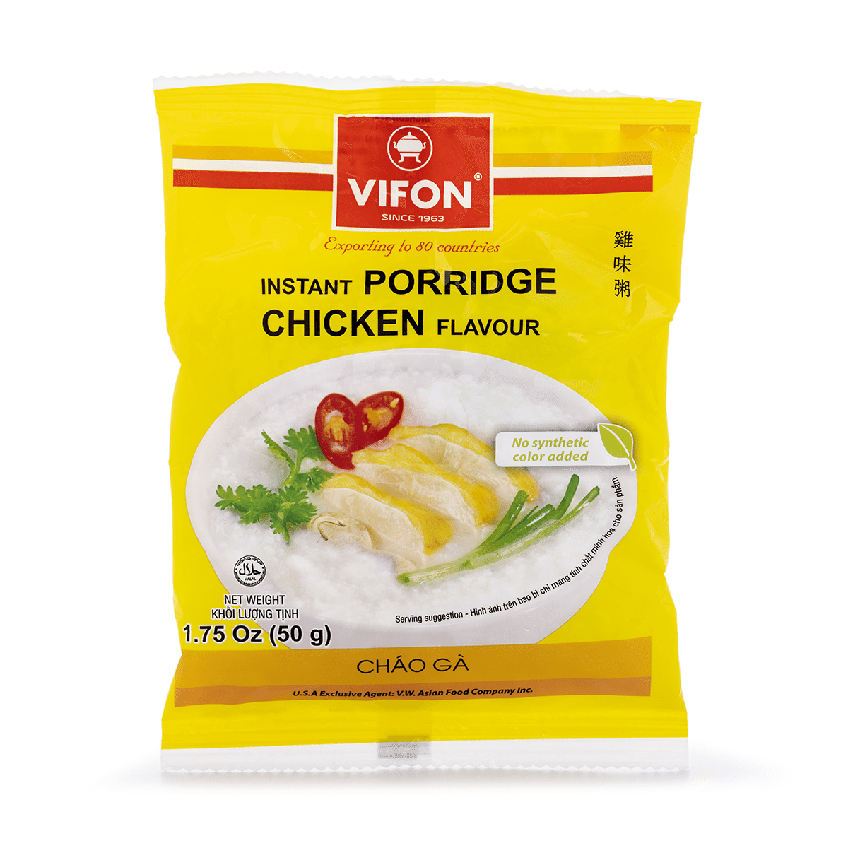 Vifon 鸡味粥 袋装 1.75 盎司