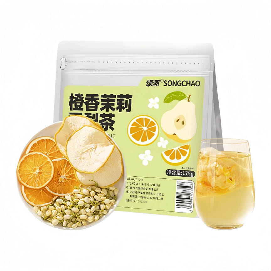 Get Orange Scented Jasmine Snow Pear Tea 175g*1 Bag 175 g Delivered ...