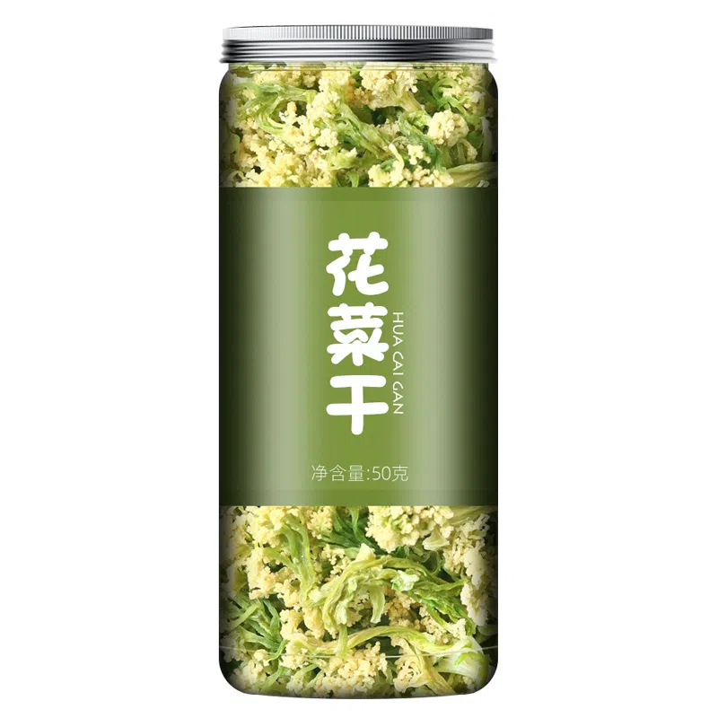 Dehydrated dried vegetables, farmhouse natural drying, dried high-quality vegetables, dehydrated dried cauliflower, 50g*1 can 50 g