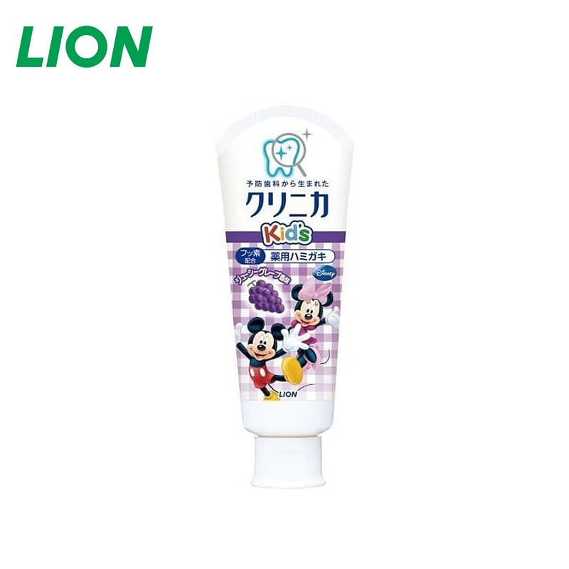 LION Children's Grape Flavor Toothpaste 60g 1 count