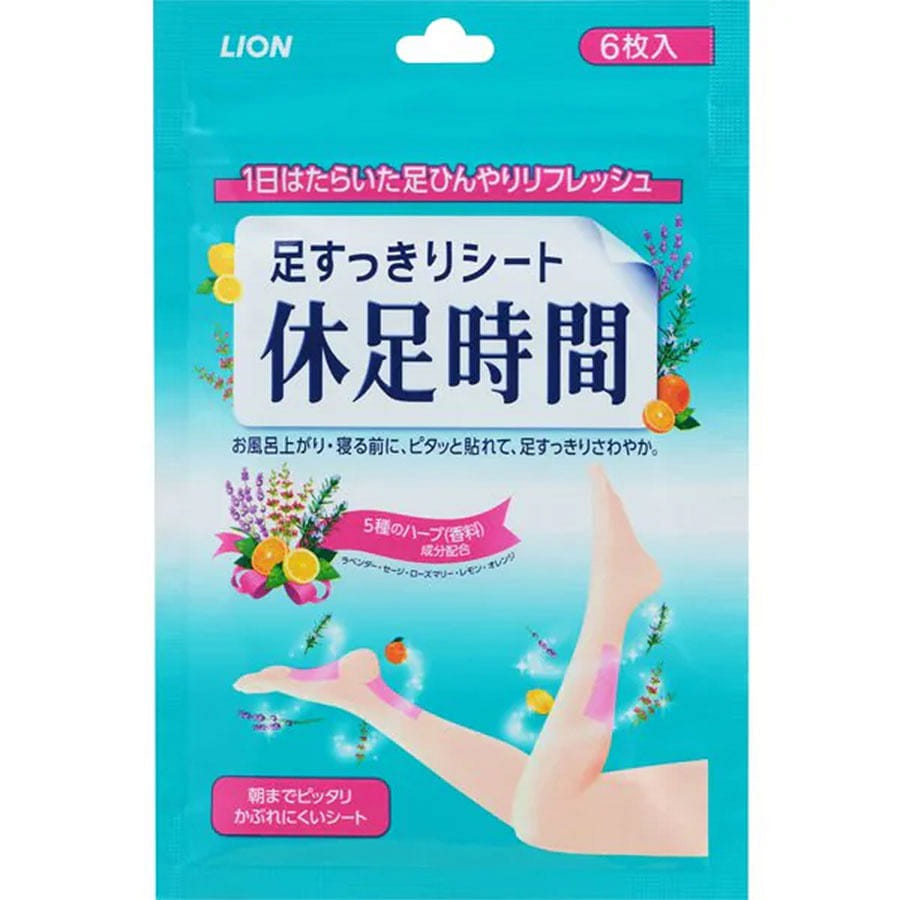 LION Foot Resting Sheet 6 sheets/ 1 개