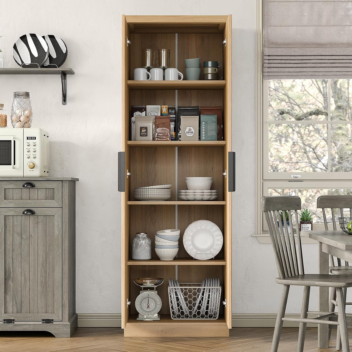 71'' Tall Storage Kitchen Pantry Cabinet 1 개