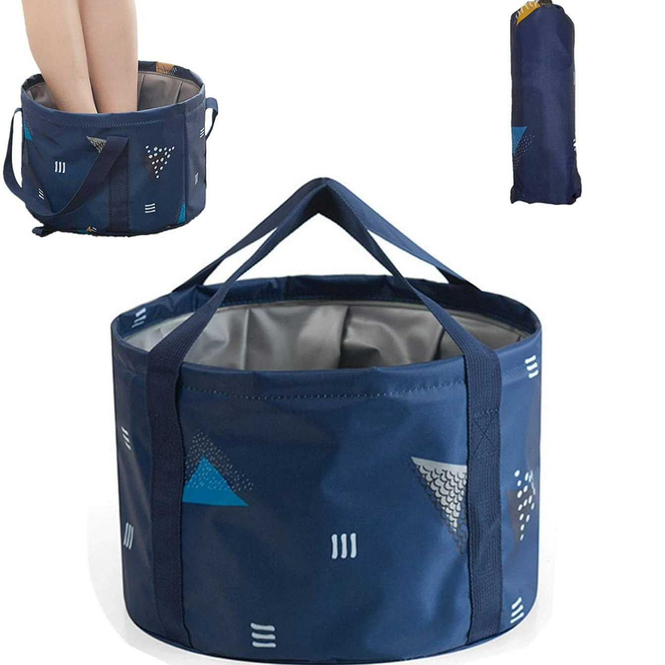14L Collapsible Foot Soak Basin Tub Bag 1 each