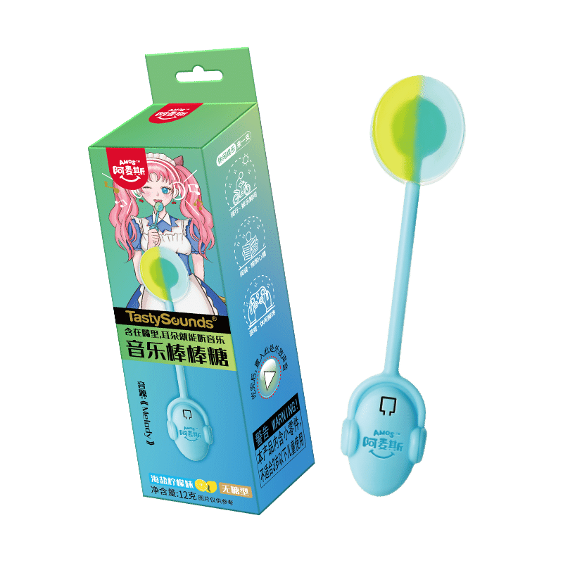 Amax music lollipop lemon sea salt flavor 12 กรัม