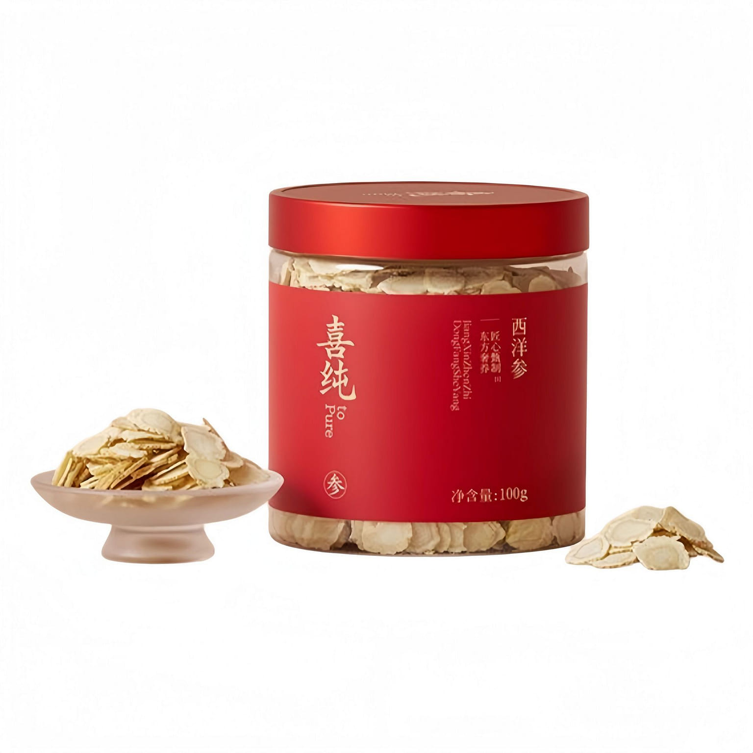 Xichun American Ginseng Slices 100g*1 Bottle 100 g