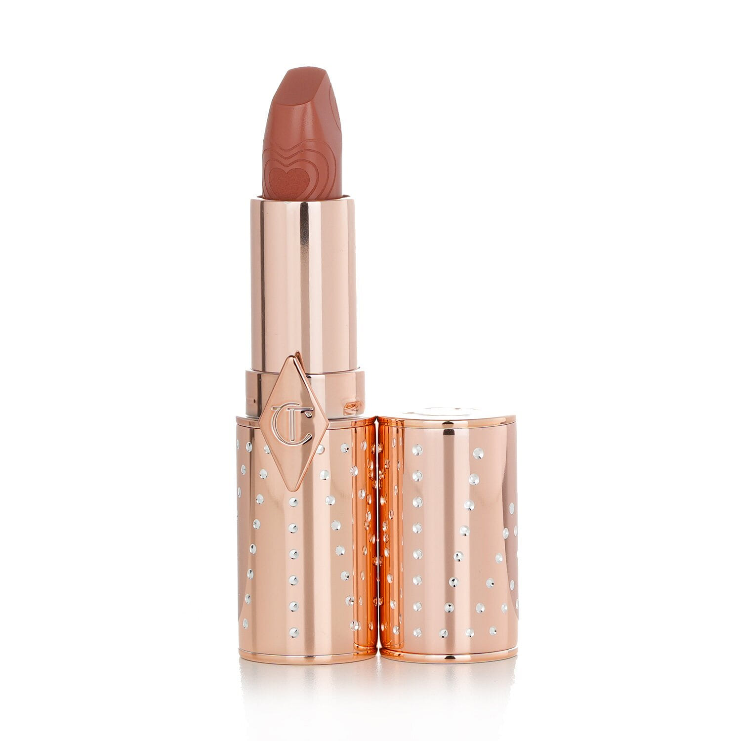 Charlotte Tilbury K.I.S.S.I.N.G Refillable Lipstick (Look Of Love Collection) - # Nude Romance (Peachy-Nude) 3.5g/0.12oz 3 グラム