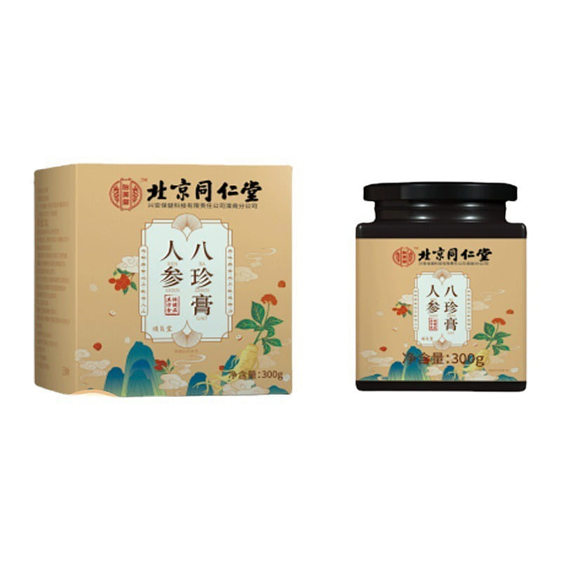 北京同仁堂 人蔘八珍膏 人蔘紅棗桂圓氣血滋補膏300g/罐 300 克