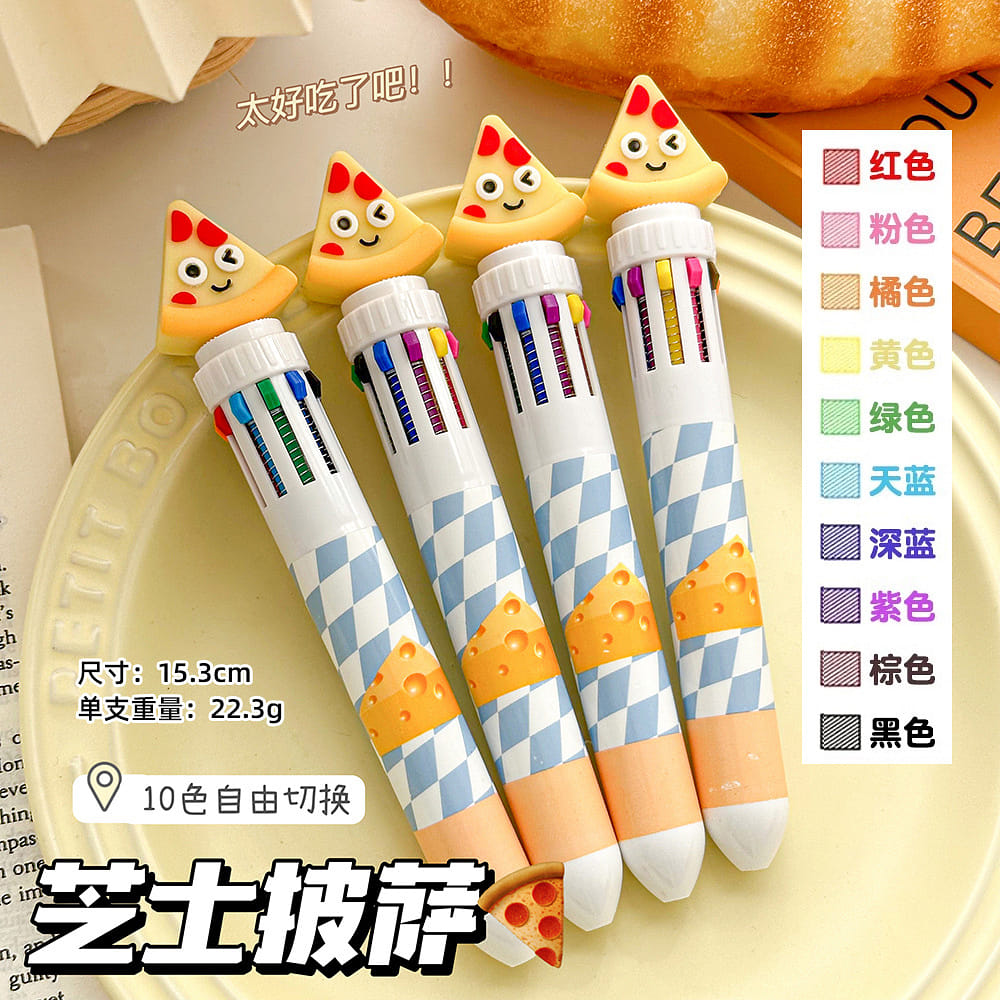 10 Colors Retractable Ballpoint Graffiti Pen P 1 each