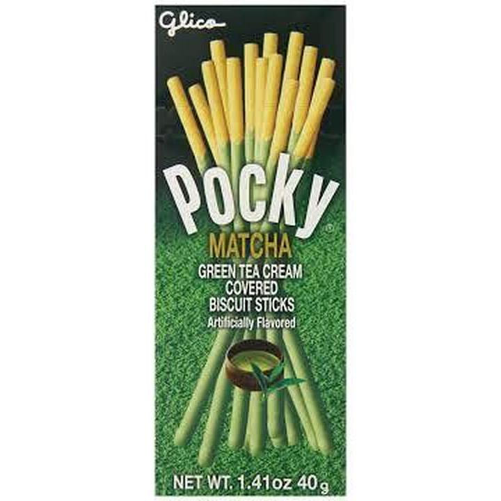 Pocky Matcha Green Tea Cream Snacks 10pk 1 each