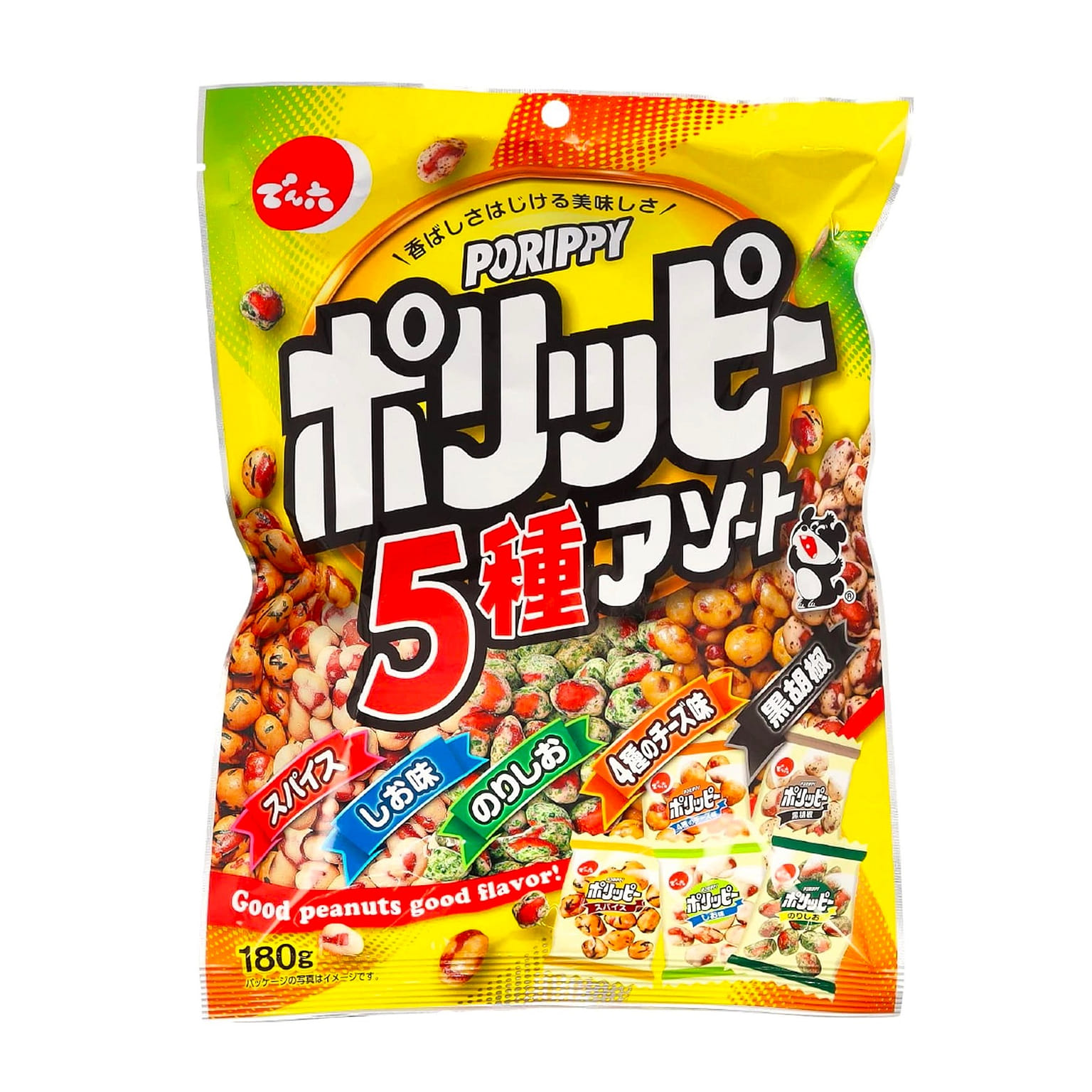 Beans Snack PORIPPY Spicy Salt Cheese Pepper 180g 1 개