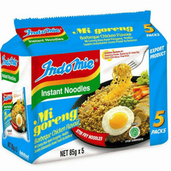 Indomie Mi Goreng BBQ Chicken Flavor Instant Noodles pack of 5 1 each