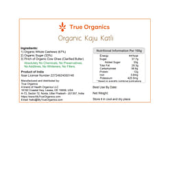 Organic Kaju Katli (Cashew Fudge) 370grams 13 oz