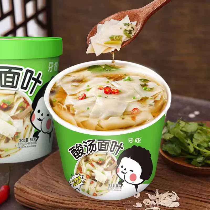 Sour noodle soup leaves 95g * 1 bucket ... 92 กรัม