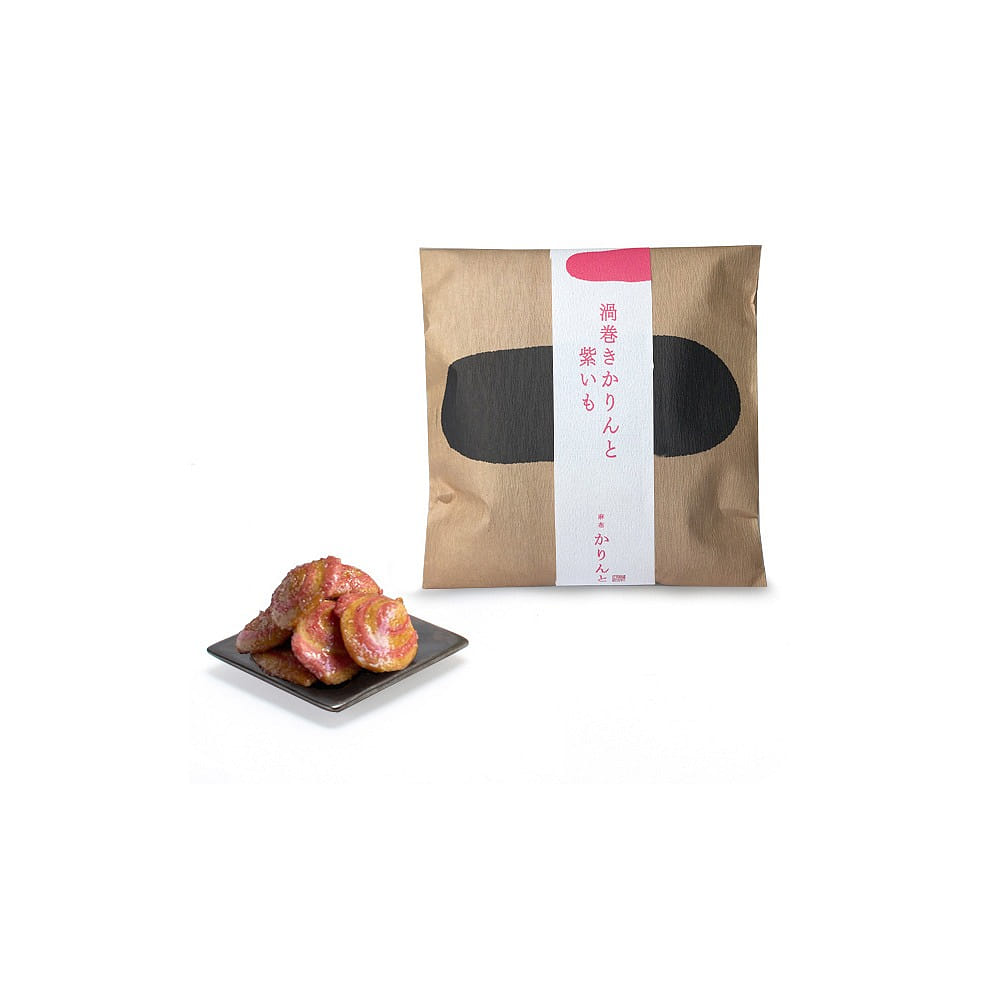 AzabuJuban Spiral Karintou with Purple Sweet Potato Bagged 60 그램