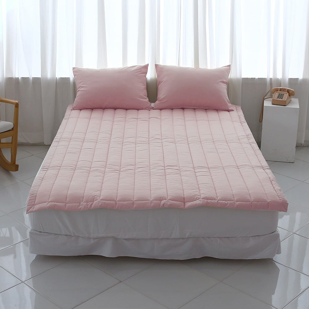 mumooroom Daily Tencel Modal Mattress Pad with Elastic Band - PINK (US Twin) 1 個