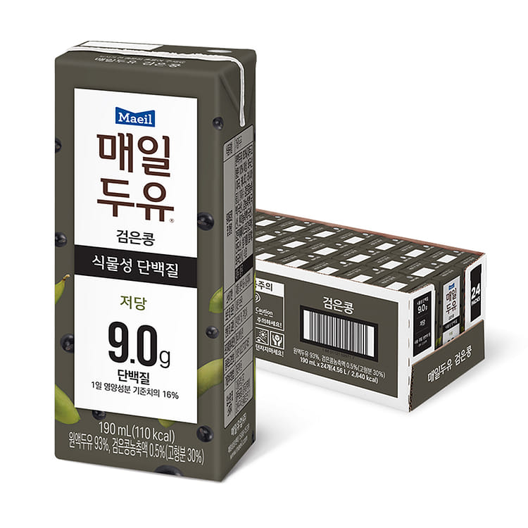 Get [Maeil Dairy Products] Maeil Soymilk Black Bean (190ml x