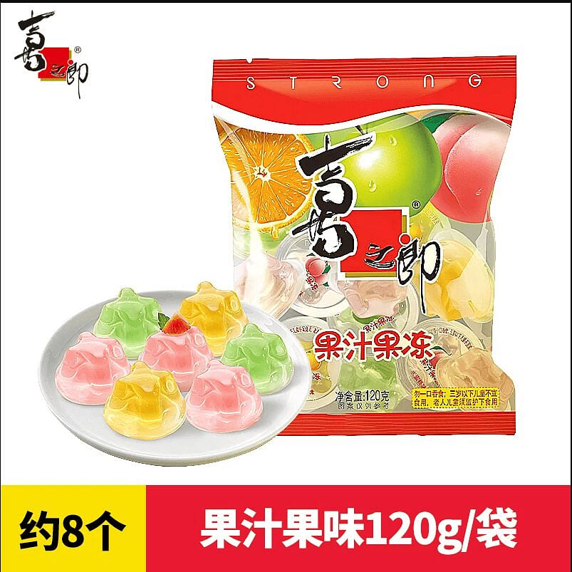 Xizhilang Fruit Juice Jelly Snack, 120g * 1 Bag 120 g
