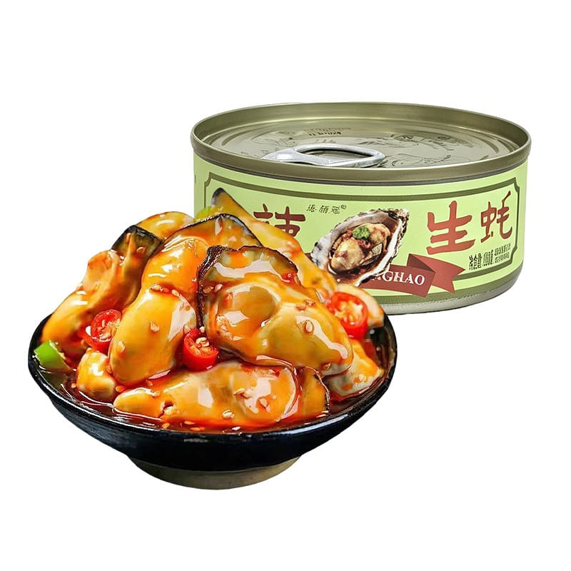 海領冠 麻辣生蠔罐頭 即食罐裝海鮮 1 罐
