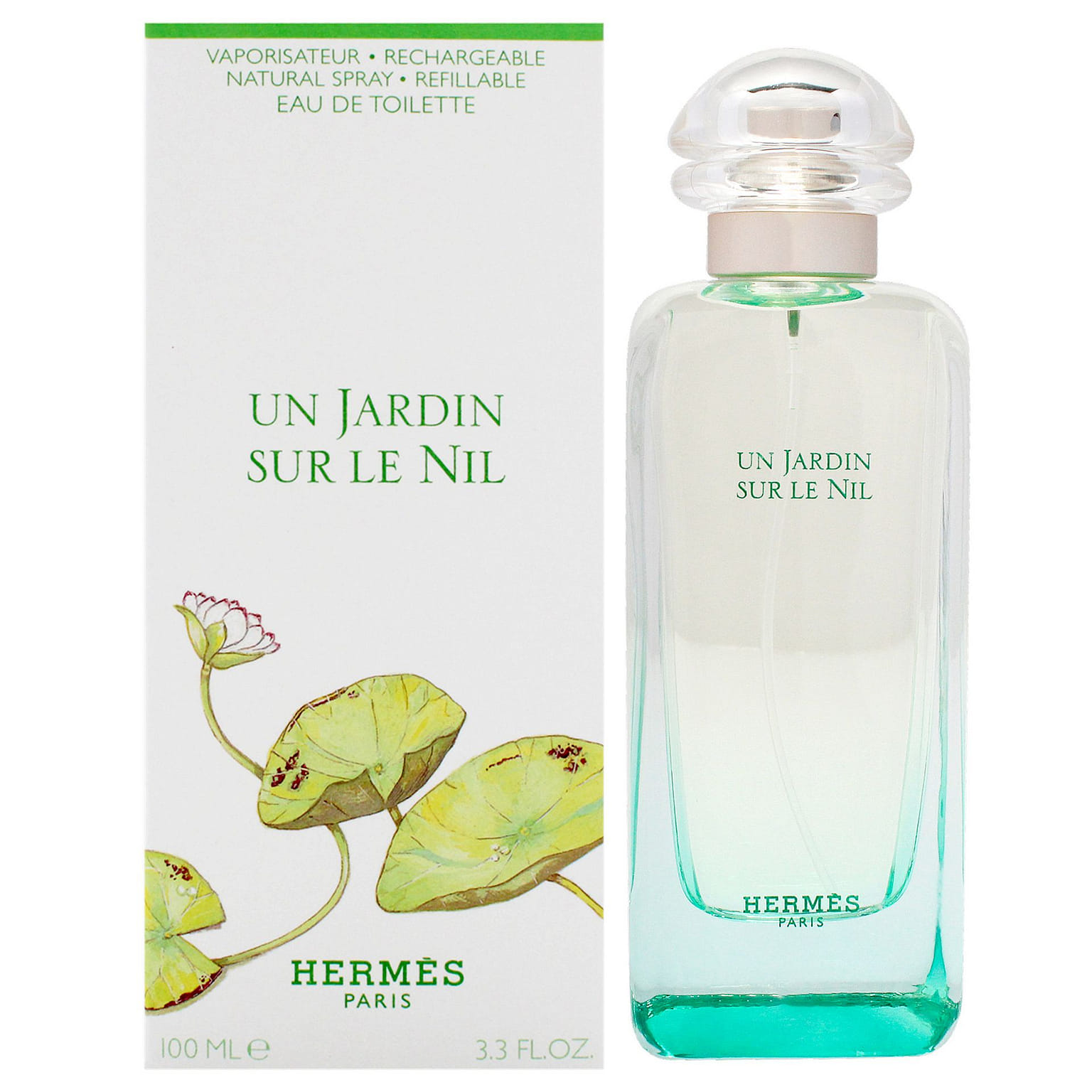 Un Jardin Sur Le Nil by Hermes 남녀공용 - 3.3온스 EDT 스프레이(리필 가능) 3.3 온스