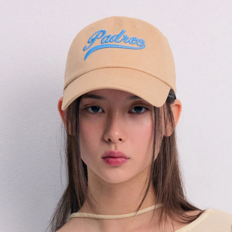◆MLB Korea◆ Cursive Lettering Unstructured Ball Cap 4 COLO Get Korea Direct - MLB Korea Unisex Cursive Lettering