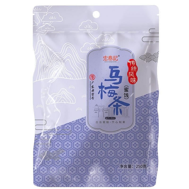 Hongtai Ji non-core dark plum bar net red snacks 250 그램