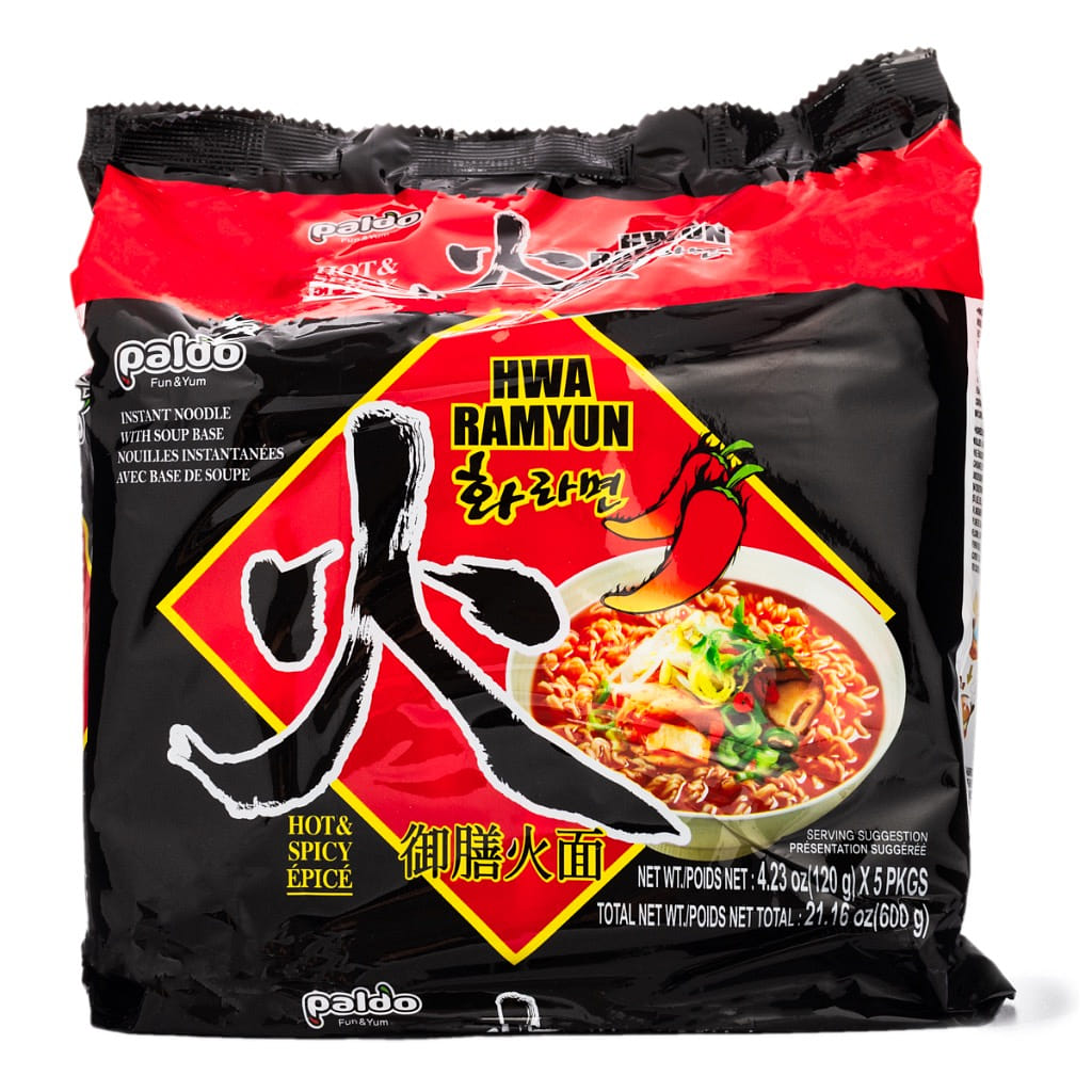 Paldo Hwa Ramen, Hot and Spicy Flavor 600 g*4 pack
