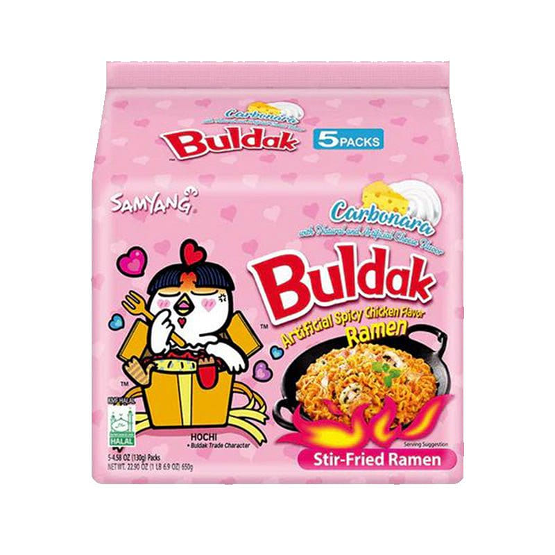 Samyang Buldak Spicy Chicken Flavor Ramen (5 Pack) - Carbonara 1 each