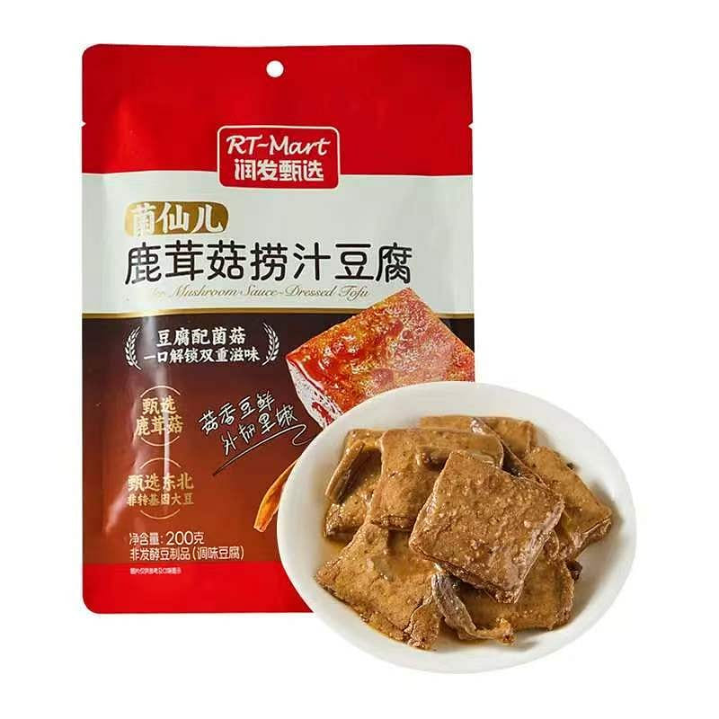 Deer Antler Mushroom Sauce Tofu snack 200g 1 pack