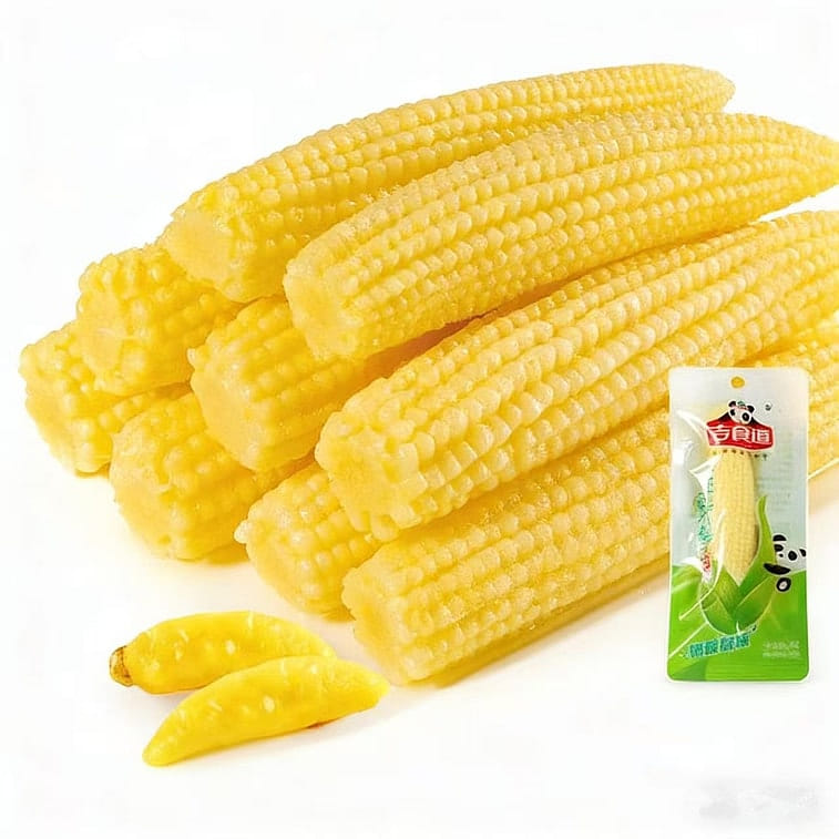 Jishidao Pickled Pepper Baby Corn, 24g*4 Pack 96 g